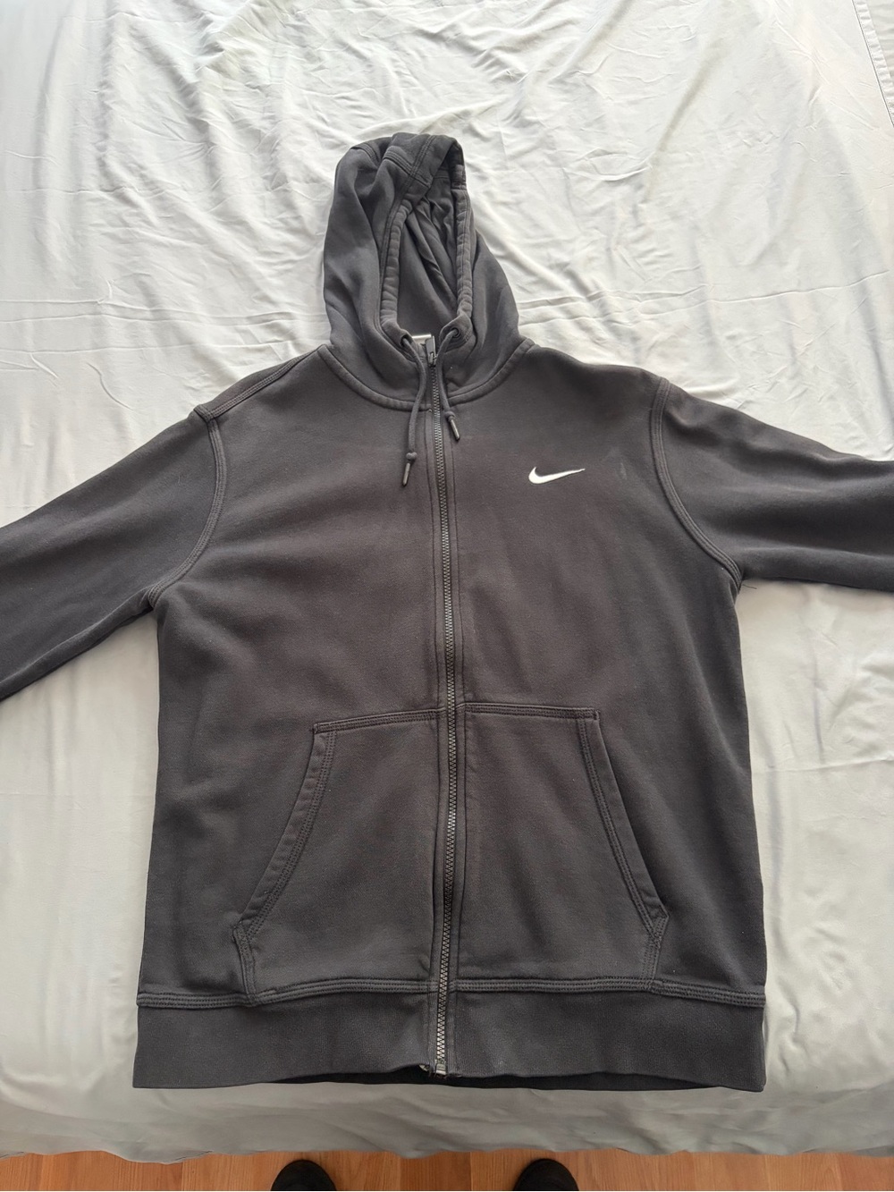 Nike Black Full-Zip Hooded Performance Jacket